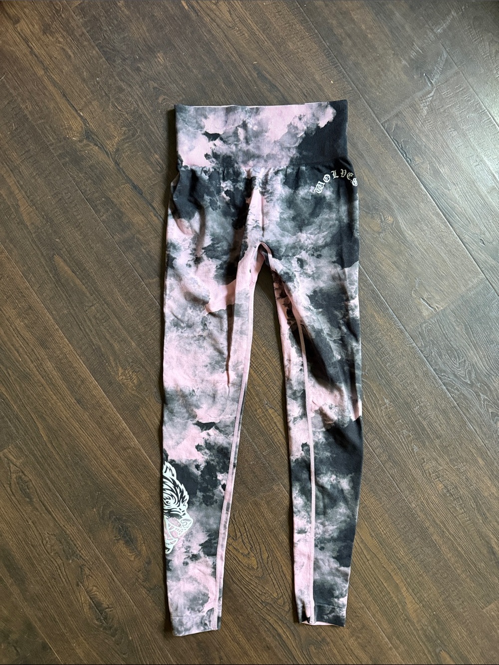 Darc Sport Pink & Black Tie-Dye Leggings